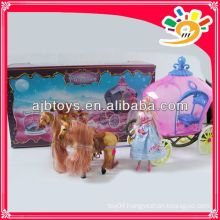 Battery operated cartoon horse carriage with music and light